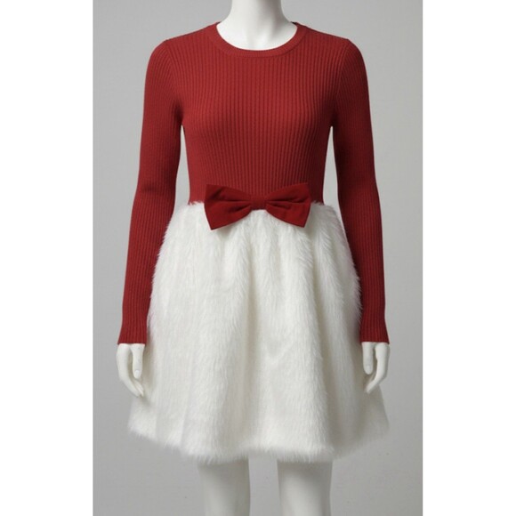 Derek Heart Girl L Sweater Dress Holiday Long Sleeve Sz XL - Picture 1 of 8